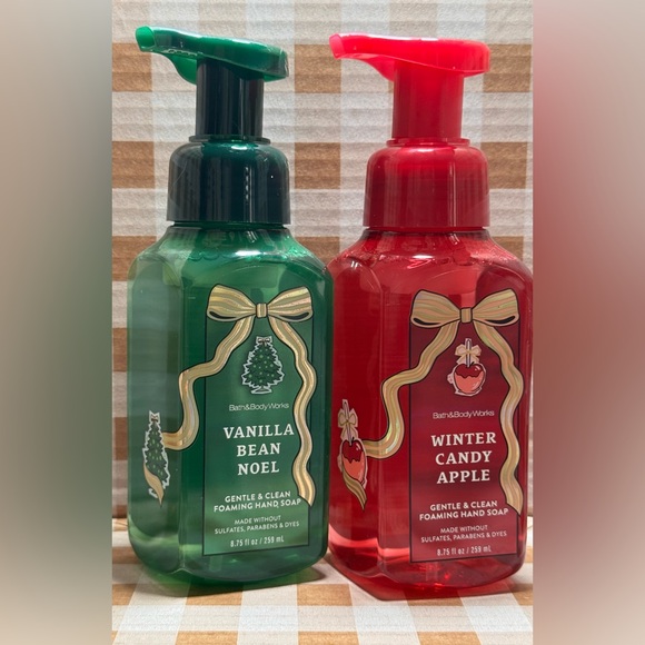 Bath & Body Works Other - NEW B&BW Winter Candy Apple and Vanilla Bean Noel Foaming hand soaps